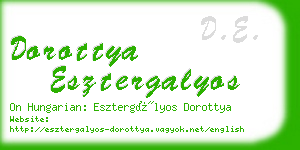 dorottya esztergalyos business card